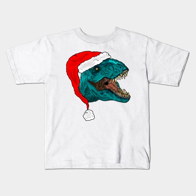 Santa Roars! Kids T-Shirt by SimplyMrHill